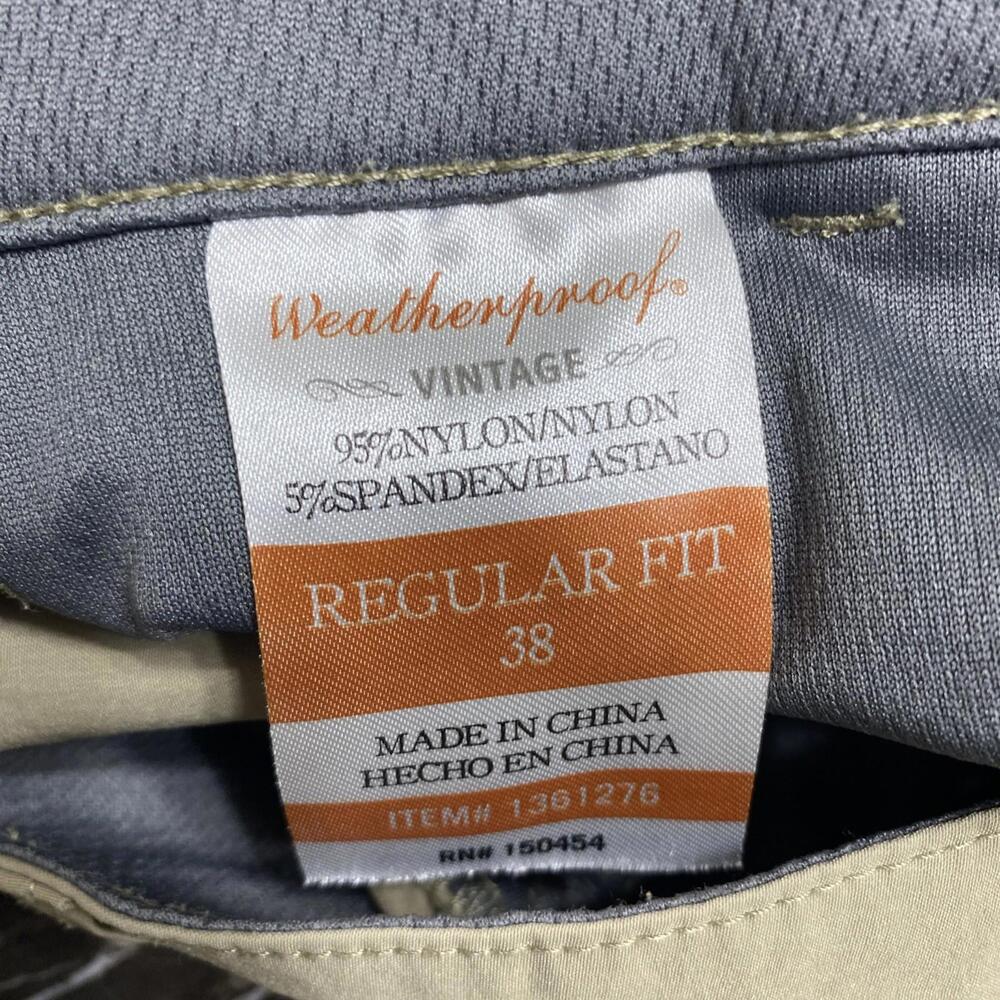 Weatherproof vintage Shorts Mens 38 Lightweight  Beige Quick Dry  Regular Fit - Picture 13 of 15